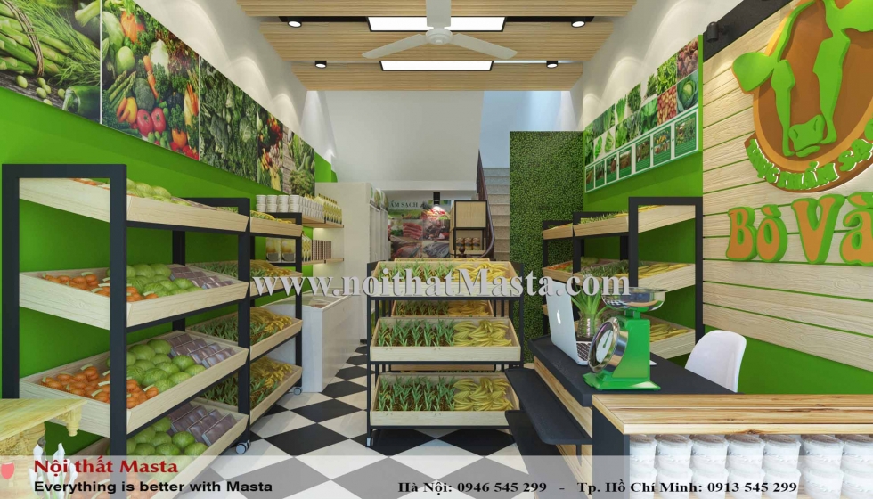 thiet ke shop thuc pham